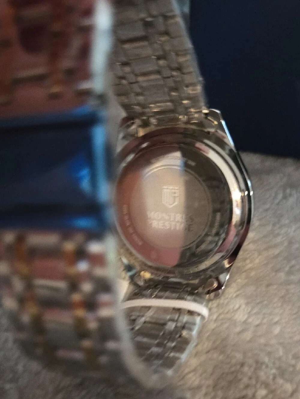 Montres Prestige Mpw-0058 Two-Tone Chronograph Watch - Silver & Gold. New!